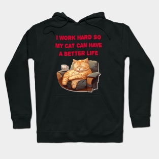 I Work So Hard So My Cat Can Have A Better Life Hoodie